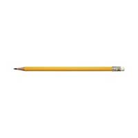 Pencil Caran d Ache 351-2, HB, with eraser, yellow, package of 12 pcs