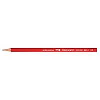 Crayon graphite Caran d Ache 341 moyen, no. 2 rouge foncé, emb. à 12 pces.