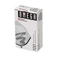 Corner clips Omega, silver, 100 pcs per pack