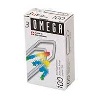 Büroklammern Omega 3/100, 28 mm, assortiert, Packung à 100 Stück
