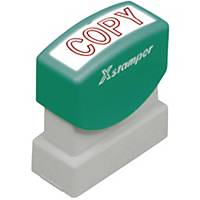Word stamp X-Stamper, copy, red