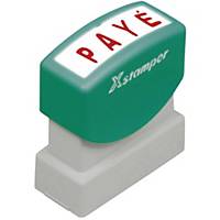 Word stamp X-Stamper, Payé, red