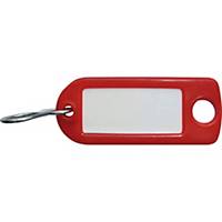 Key tags type 8034FS, red, package of 100 pcs