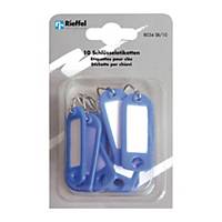 Key tags type 8034, blue, package of 10 pcs