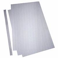 Cardboard strips BoOffice, width 17 mm, set of 3 A4 sheets, white
