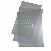 Bande en plastique BoOffice, largeur 17 mm set de 3 feuilles A4, transparent