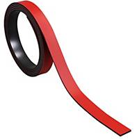 Magnetic tape BoOffice, 10 x 1000 mm, red