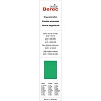 Bandes magnétiques Berec design, 10x300 mm, vert, emb. de 6 pcs (MS10)