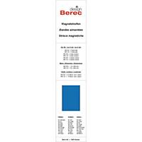 Bandes magnétiques Berec design, 10x300 mm, bleu, emb. de 6 pcs (MS10)
