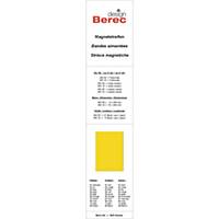 Bandes magnétiques Berec design, 10x300 mm, jaune, emb. de 6 pcs (MS10)