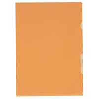 Transparent folder Kolma Visa Dossier, A4, PP, orange, package of 100 pcs