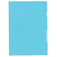 Dossiers-chemises Kolma A4 haute transparent, bleu, emb. de 100 pcs (5946405)