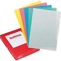 Transparent folder Kolma Visa Dossier, A4, PP, assorted, package of 100 pcs