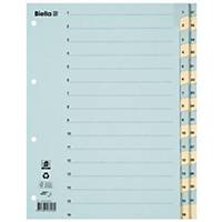Register Biella A4, Karton 220 g/m2, 1-31 in 2 Reihen, blau/gelb
