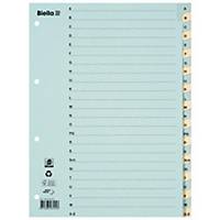 Register Biella A4, Karton 220 g/m2, A-Z 24 teilig, blau/gelb