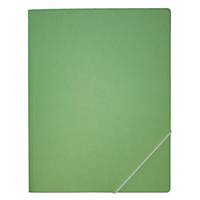 Cartella con elastico Erola 511 A4, cartoncino 450 g/m2, senza lembi, verde