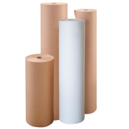 Rollo de papel de embalaje kraft - 620 mm x 400 m - 50 g/m² - kraft