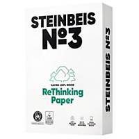 Genbrugspapir Steinbeis No.3 Pure White, A4, pakke a 5 x 500 stk.