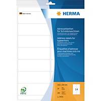 Herma Adress-Etiketten 4433, 102 x 38mm (LxB), weiß, 280 Stück