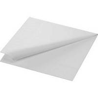 Guardanapos de papel - 24 x 24 cm - 2 folhas - branco - Pacote de 300