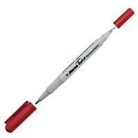 HORSE H-41 PERMANENT MARKER TWIN TIP RED