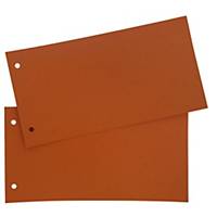 Lyreco Premium rechthoekige scheidingsstroken, karton 250 g, oranje, 250 stuks