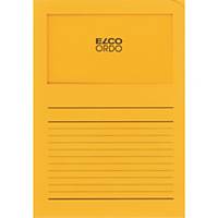 Chemise coin Elco 420501 Ordo Classico à fenêtre, A4, papier, jaune doré, 100x
