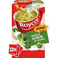 Royco Crunchy Suprême de Légumes, la boîte de 20 sachets