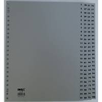 IndX numerical dividers 100 tabs PP 23-holes