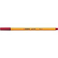 Stabilo Point 88 Fineliner Pen, Line Width 0.4mm, Red