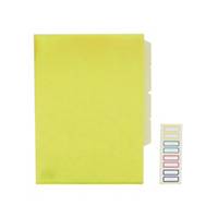 E356 3-Pocket Plastic Folder A4 Yellow