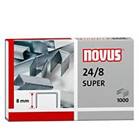 Caja de 1000 grapas NOVUS modelo 24/8 galvanizadas
