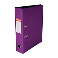 Esselte PVC Lever Arch File F4 3 inch Purple