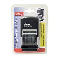 Shiny S-400 Self-Inking Dater Stamp Black 4mm