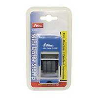 Shiny S-300 Self-Inking Dater Stamp Blue 3mm