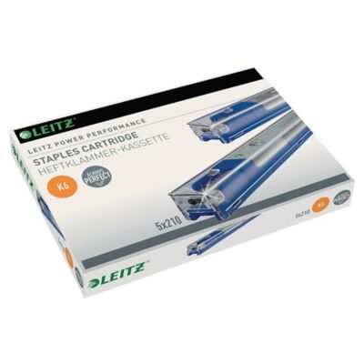 LEITZ K6 CASSETTE STAPLES - PACK OF 5 X 210 STAPLES
