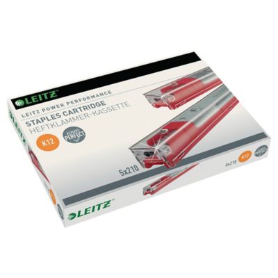 LEITZ K12 CASSETTE STAPLES - PACK OF 5 X 210 STAPLES