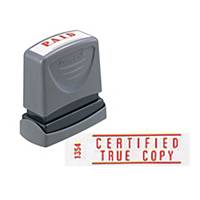 XStamper VX Self Inking Certified True Copy Stamp Red