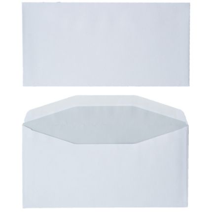 110x220 Enveloppe blanche à fenêtre globale
