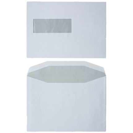 Enveloppes transparentes - Blanc (Transparent blanc)~162 x 229 mm C5