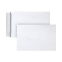 Pochettes blanches, bande siliconée, 100 g, 229 x 324 mm, les 250