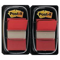 Post-it® Index medium flag, i dobbeltpakke, rød, pakke a 50 ark