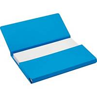 Jalema Secolor pocket folders folio cardboard 270g blue - pack of 50