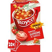 Royco Crunchy Suprême de Tomates, la boîte de 20 sachets