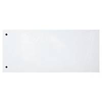 Exacompta petits intercalaires rectangulaires carton 190g blanc - paquet de 100
