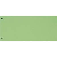 Exacompta petits intercalaires rectangulaires carton 190g vert - paquet de 100
