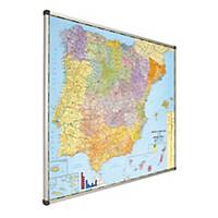 Mapa magnético de España y Portugal FAIBO. dimensiones 1.030 x 1.290 mm