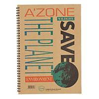 A zone Save The Planet A4 Wire Note Book 70gsm - 70 Sheets