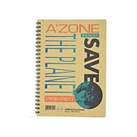 A zone Save The Planet A5 Wire Note Book 70gsm - 70 Sheets
