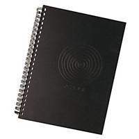 A zone Biopaper B5 Ringfix Book 80g Black - 90 Sheets
